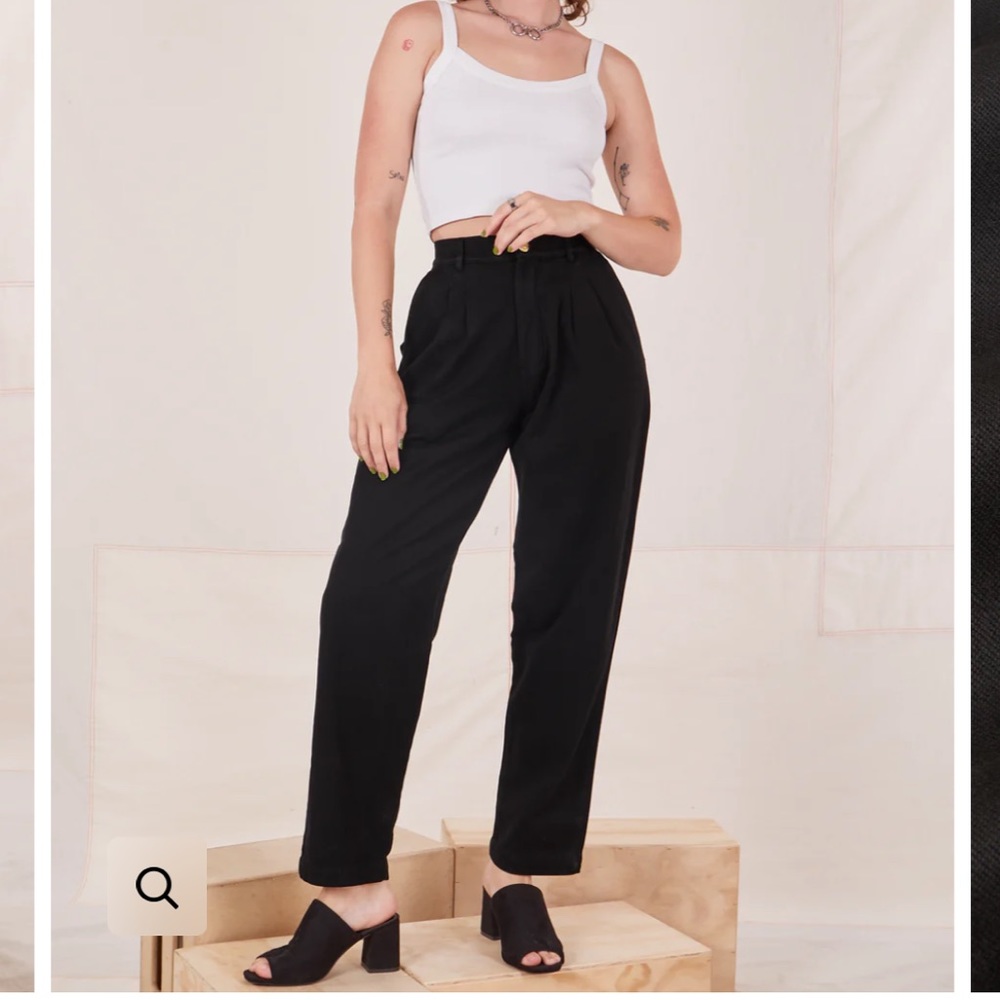 BIG BUD PRESS organic black trousers